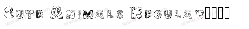 Cute Animals Regular字体转换